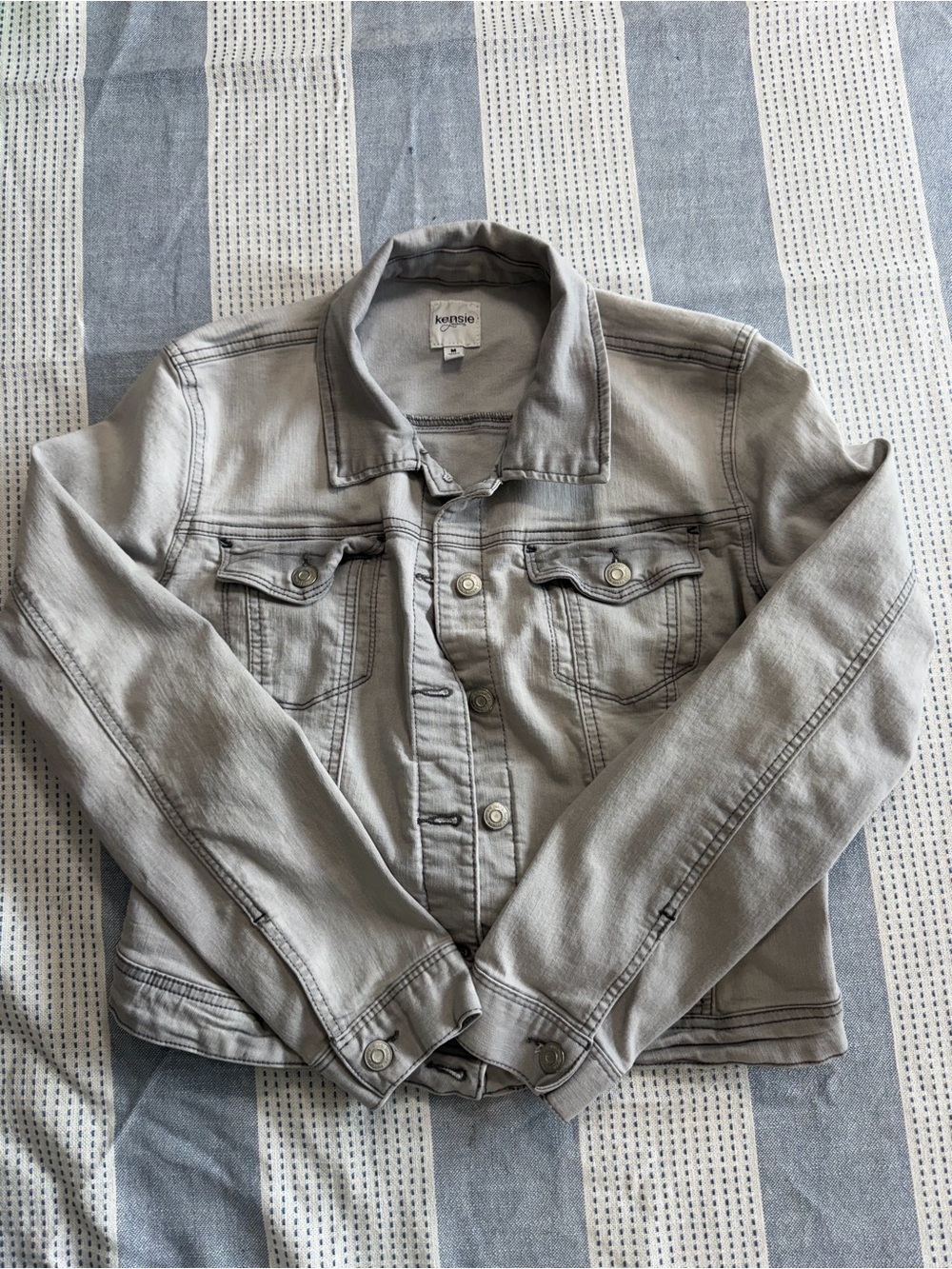 Kensie Forever Denim Jacket- Gray